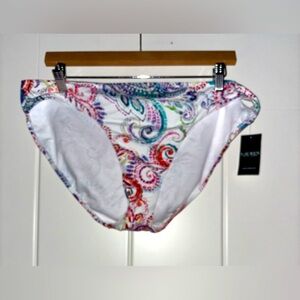 Lauren Ralph Lauren Women Captiva Hipster Swim Bottom‎ Separates White NEW Sz 16
